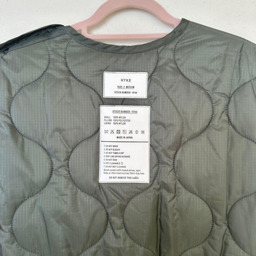 【HYKE】ハイク/ 21AW QUILTED VEST