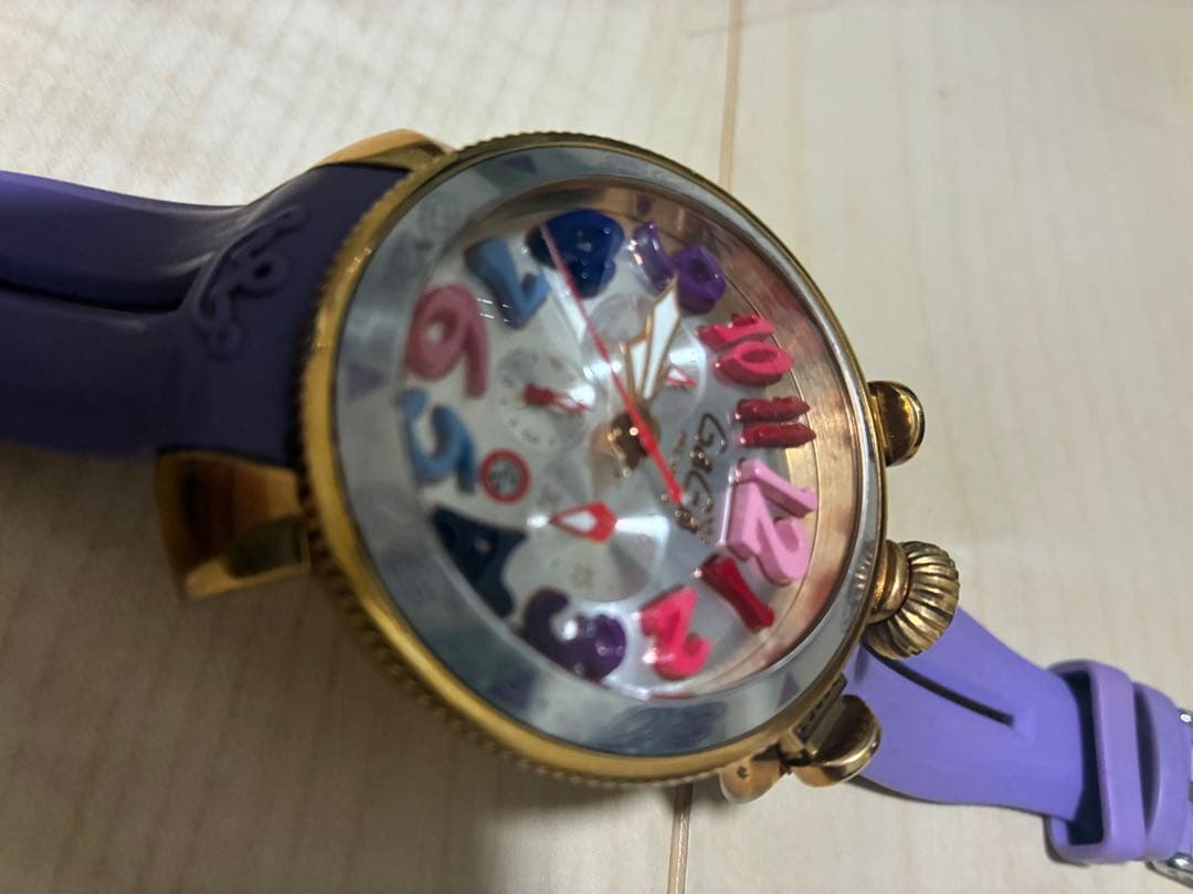 た*け様 ガガミラノ　クロノグラフ　48ミリ　クオーツ式