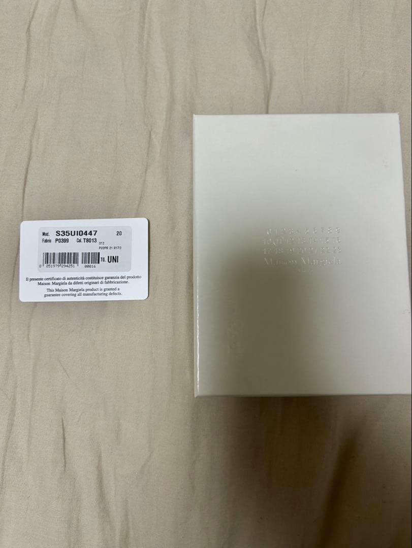 ★千菜★ マルジェラ ブラックレザー マネークリップ