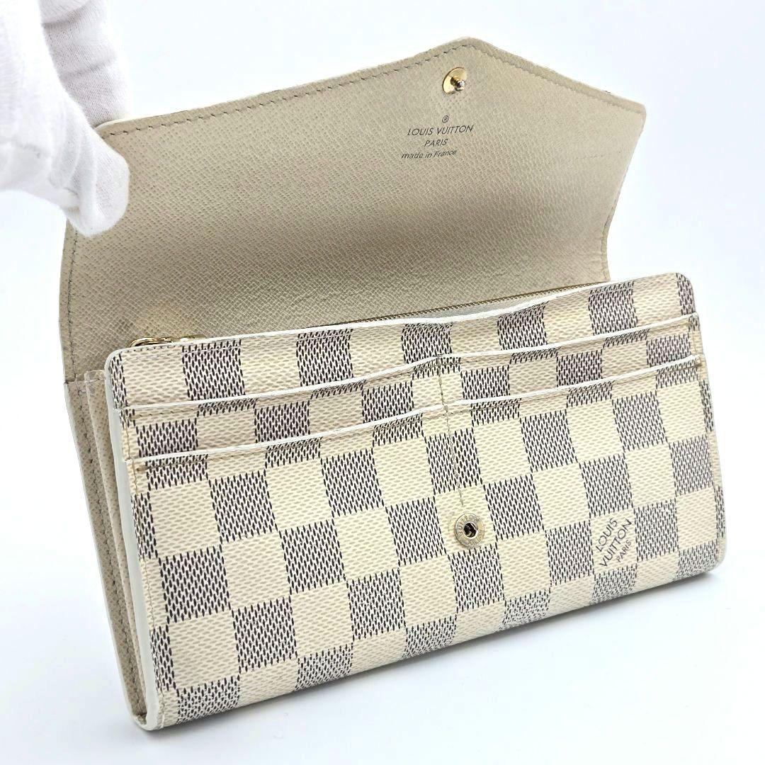 新型 ルイヴィトン ポルトフォイユ サラ ダミエアズール 長財布 N63208