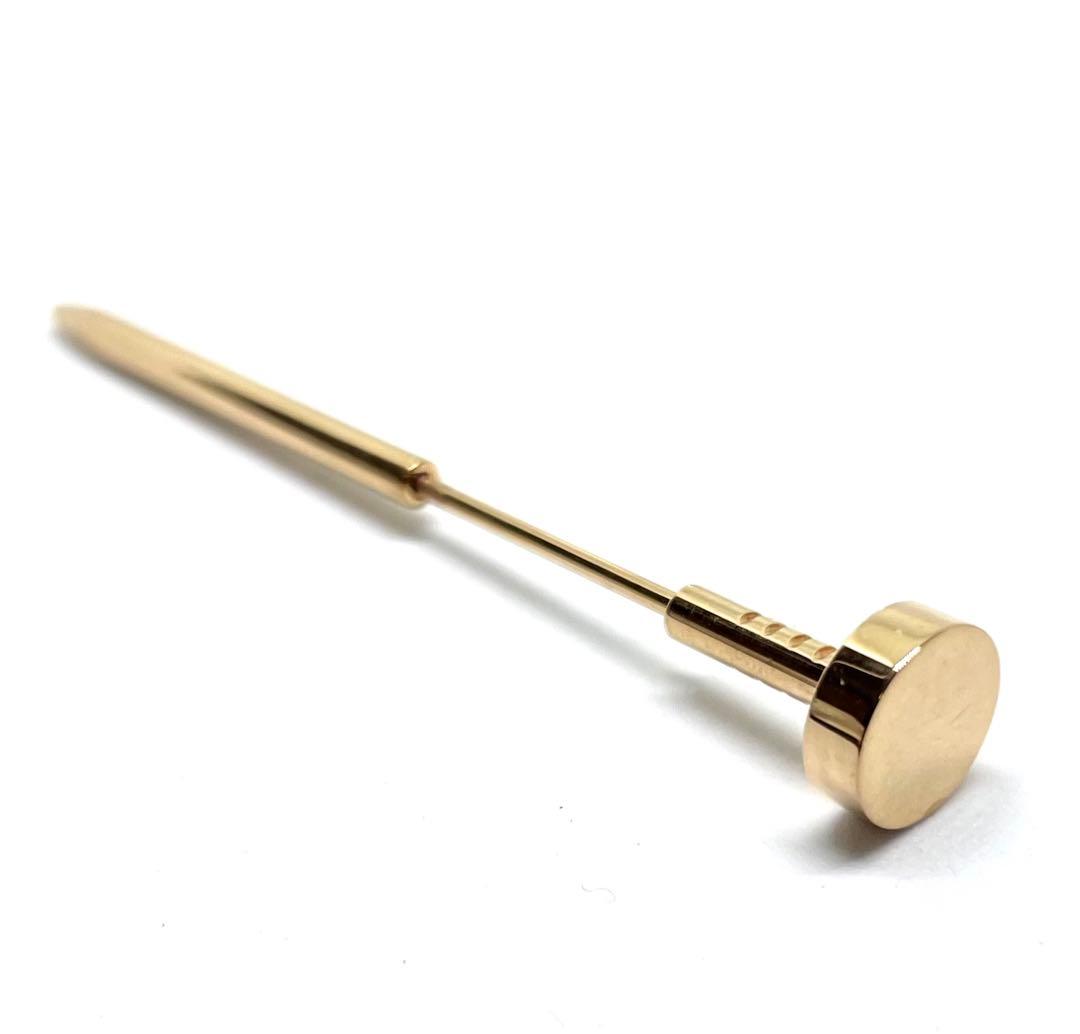 カルティエ　ジュストアンクル　タイピン　750YG K18 ゴールド