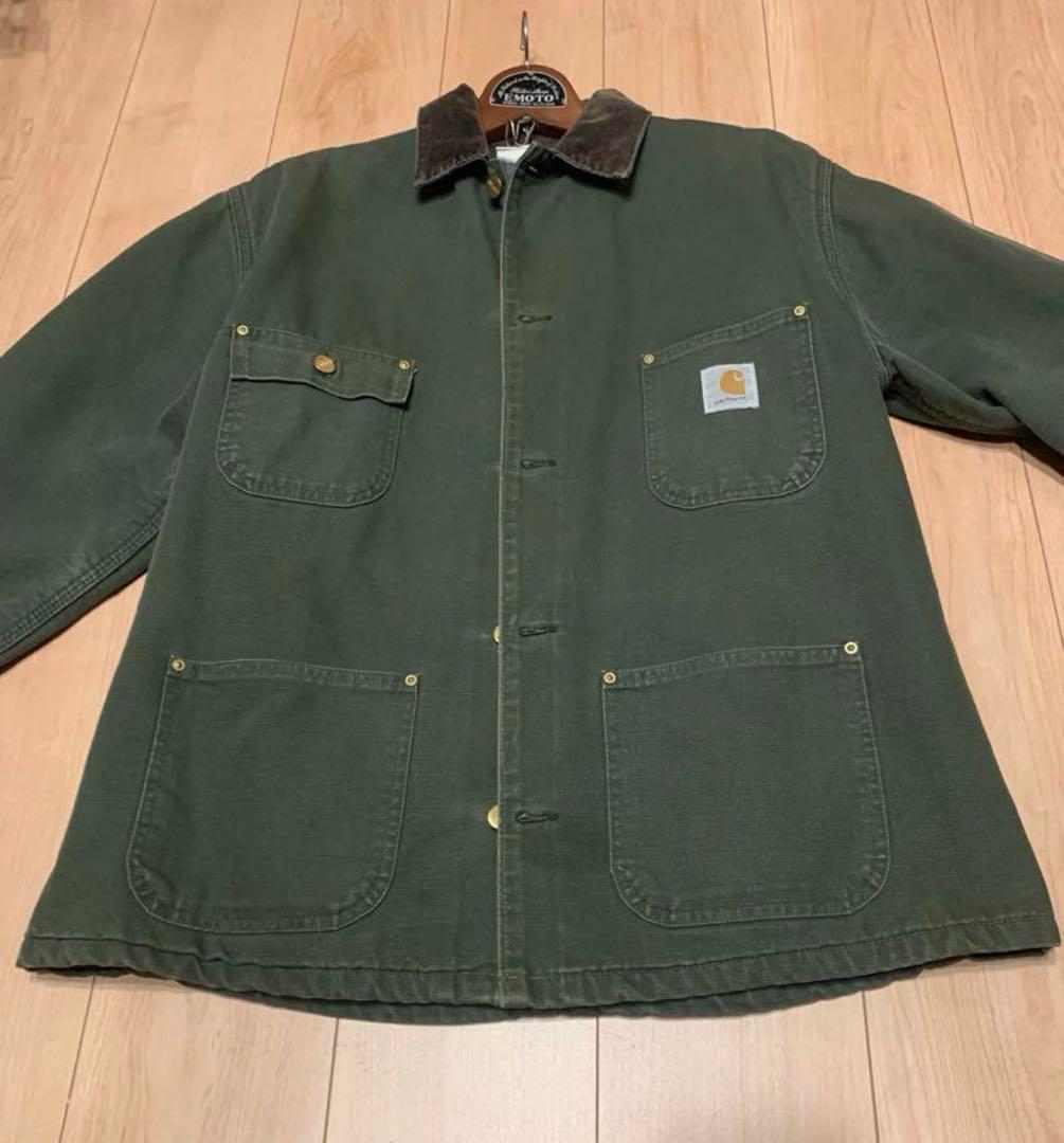 Carhartt 90s ミシガンチョアコート L 星タグ モスグリー状態◎