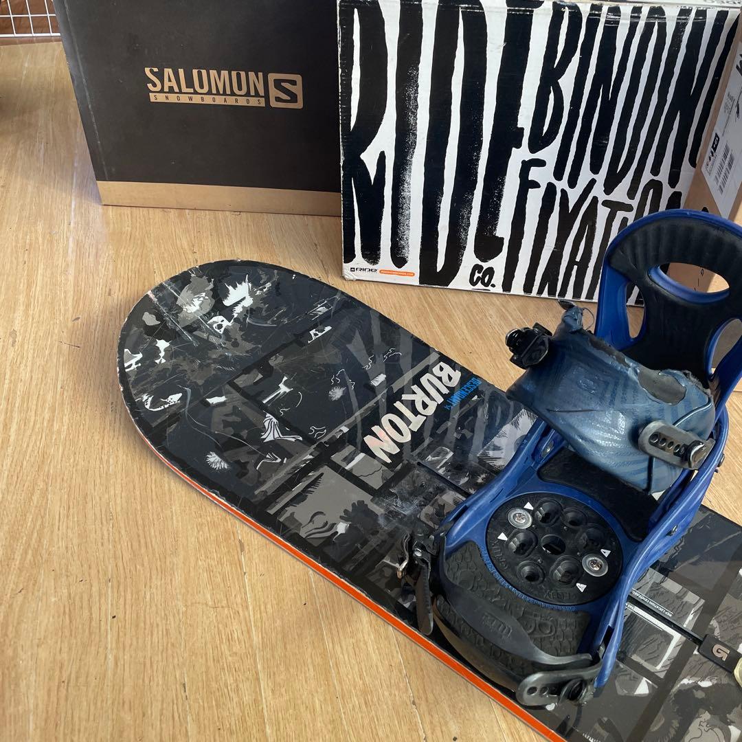 BURTON×FLUX　バートン　スノーボード　フラックスバインディング付