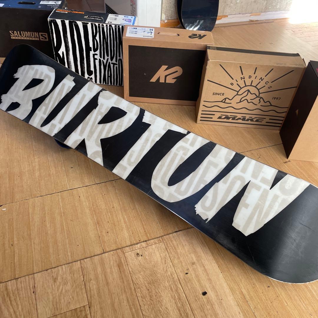 BURTON×FLUX　バートン　スノーボード　フラックスバインディング付