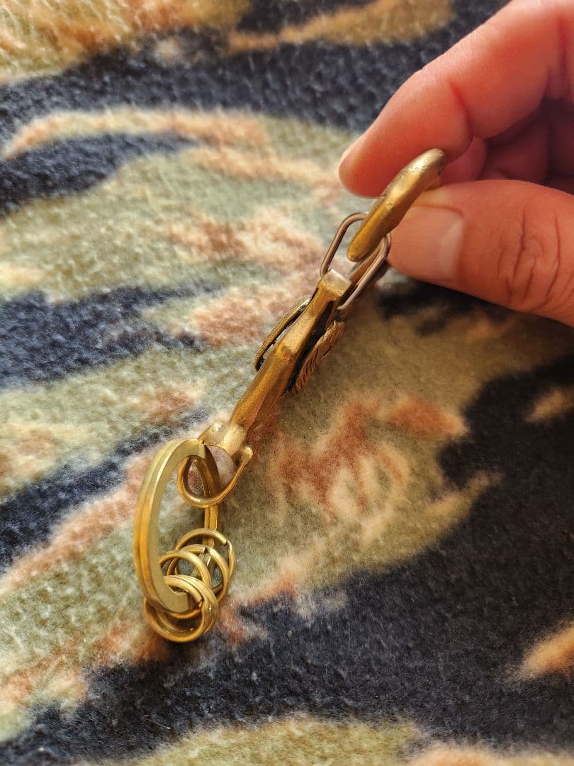 希少　GARCIA ガルシア　キーフック・真鍮キーホルダー