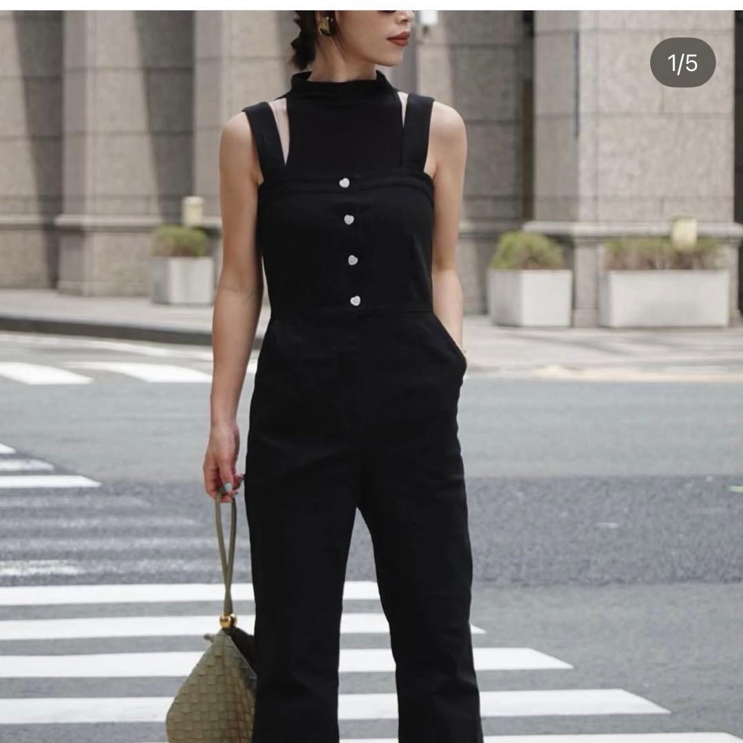 MEER.美品ハートボタンオールインワンHEART BUTTONALLINONE