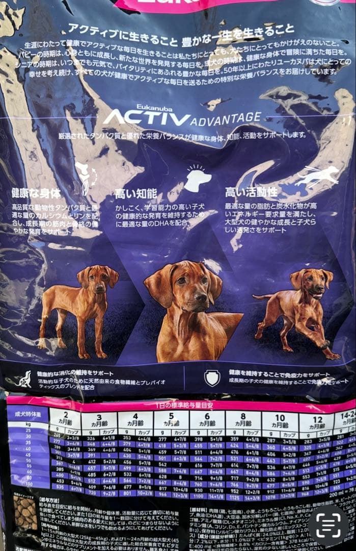 Eukanuba 子犬用 大型犬用 ドライフード 15kg