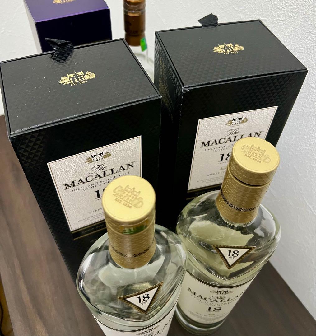 【ザマッカラン】18年　空き瓶　箱付き　3セット