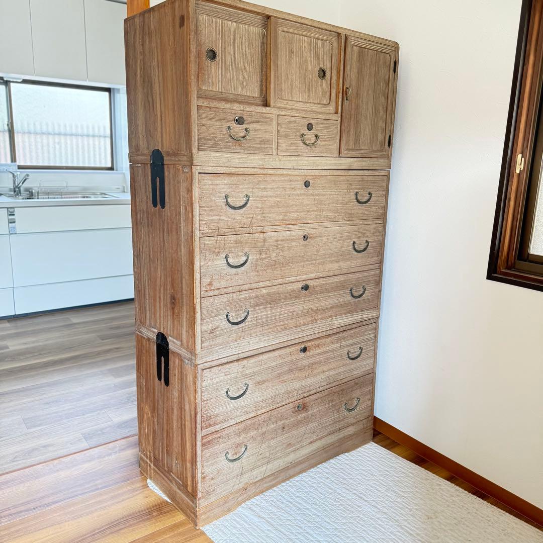 東京23区配送無料　昭和レトロ 桐タンス3段式 和風箪笥