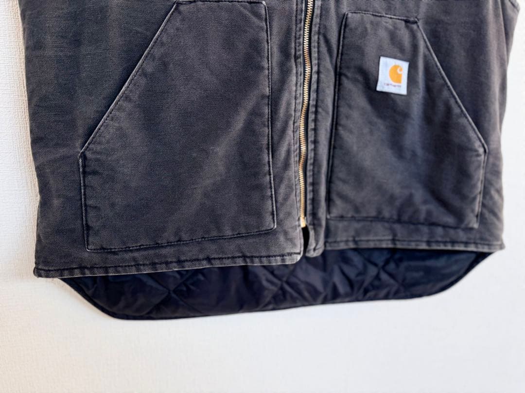 超超スペシャル 90s 星タグ ヴィンテージ カーハート ベスト XL ブラック