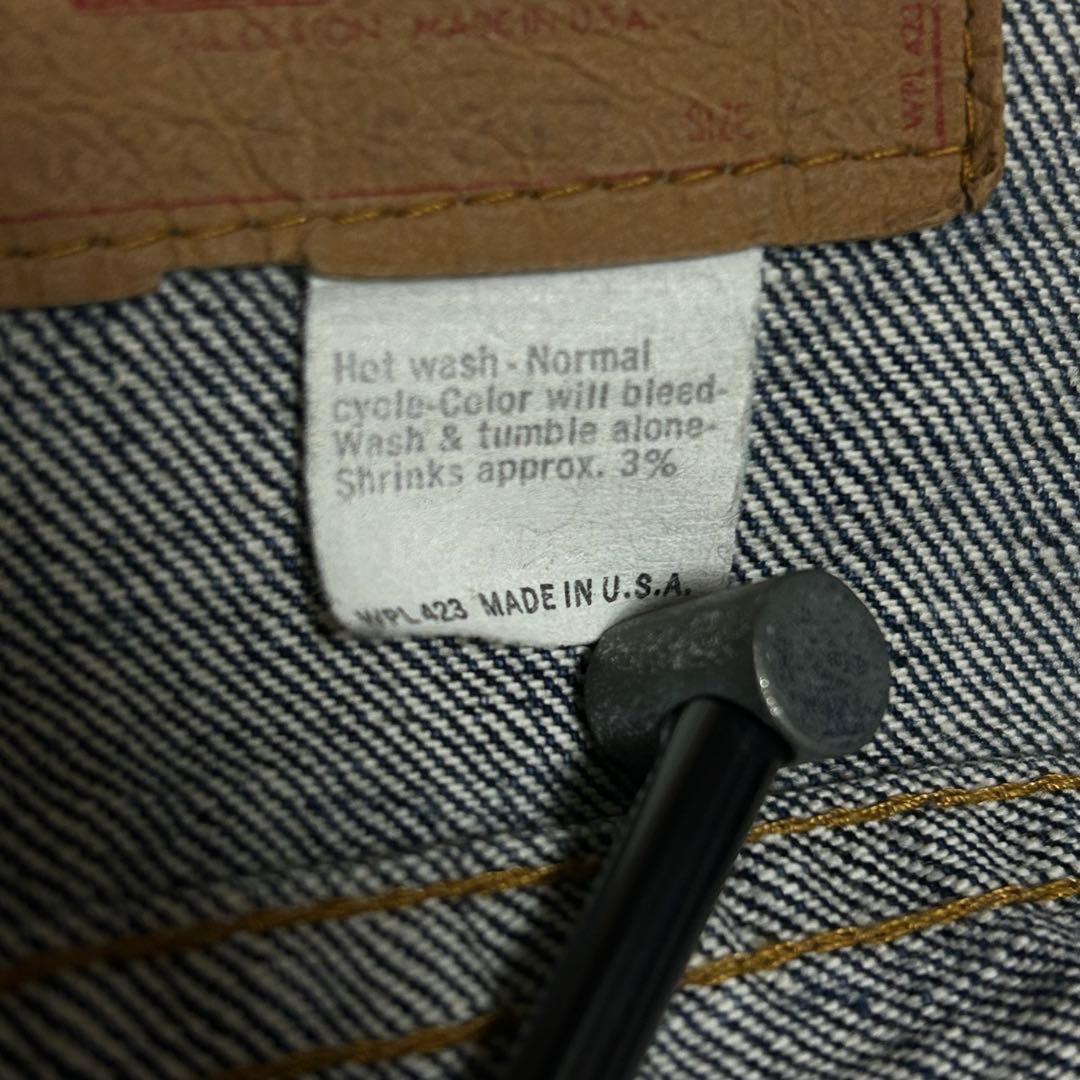 70s ヴィンテージ 希少 70505 46 リーバイス ケアタグ 黒カン 濃紺