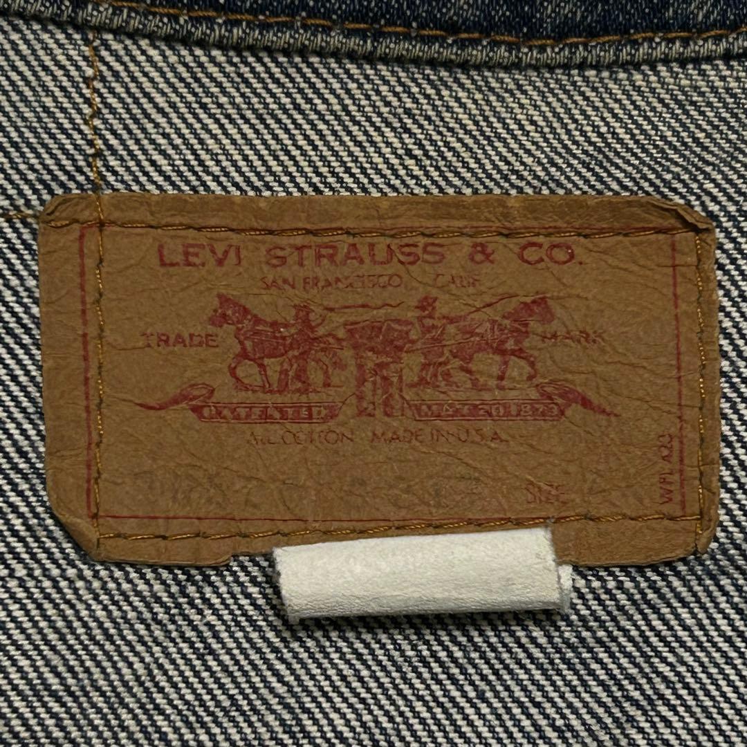 70s ヴィンテージ 希少 70505 46 リーバイス ケアタグ 黒カン 濃紺