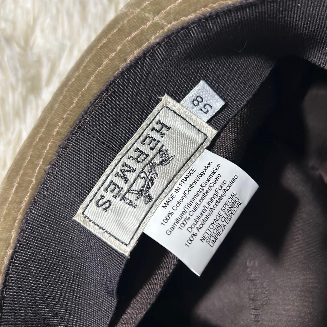 HERMES ハット 帽子 リボン