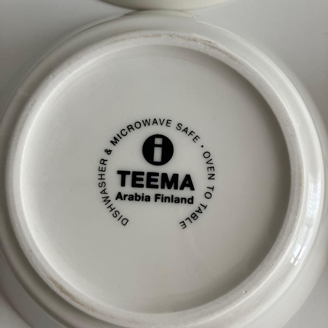 イッタラ　アラビア　ダブルネーム　ティーマ15cmボウル　ホワイト４枚