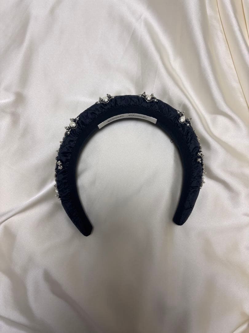 【tanakadaisuke】 White pearl hair band