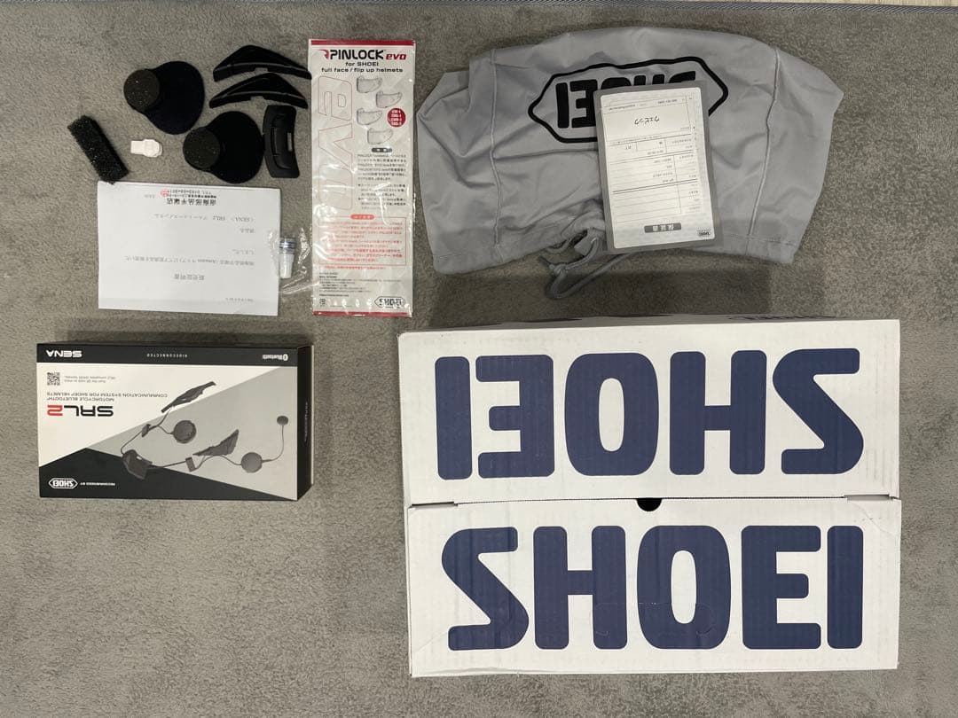 再値下げ　SHOEI GT-Air2 マットブルー　SENA SRL2 バラ売可