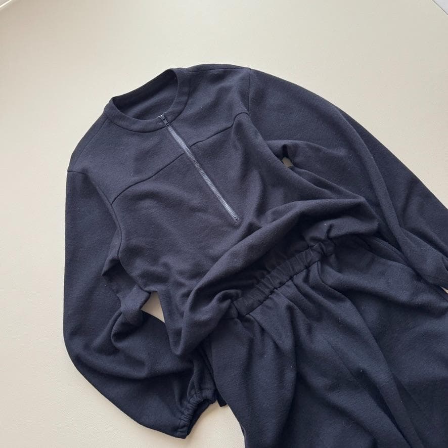 Demi-Luxe BEAMS AK+1 ジップアップ オールインワン M　紺