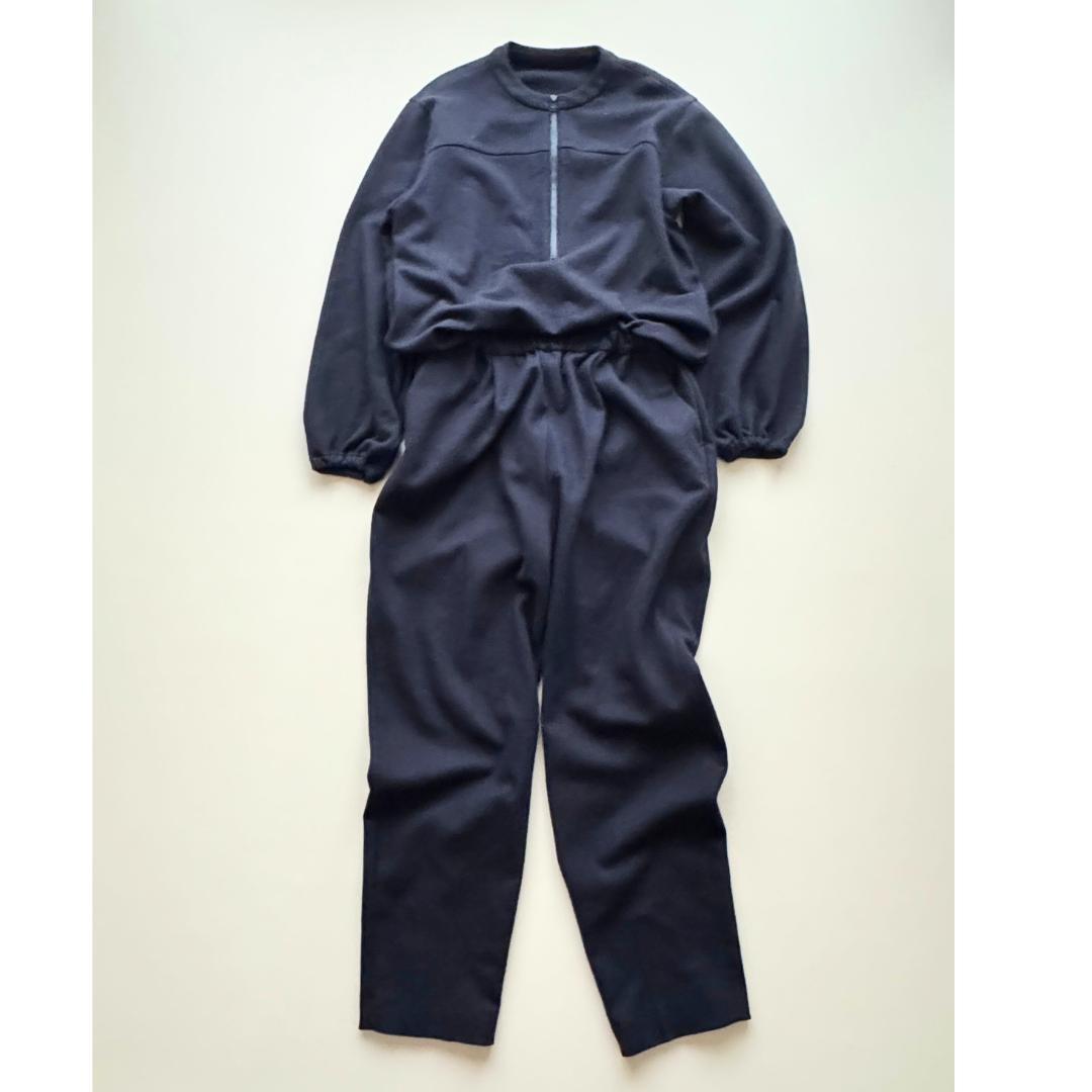 Demi-Luxe BEAMS AK+1 ジップアップ オールインワン M　紺
