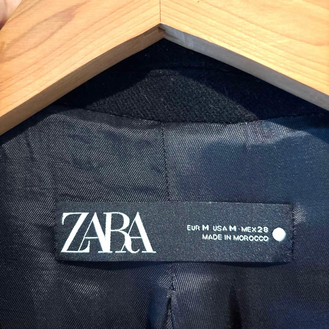 ZARA ウールチェスターロングコート美品