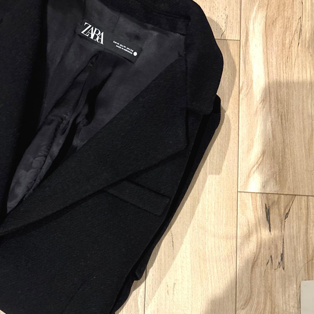 ZARA ウールチェスターロングコート美品