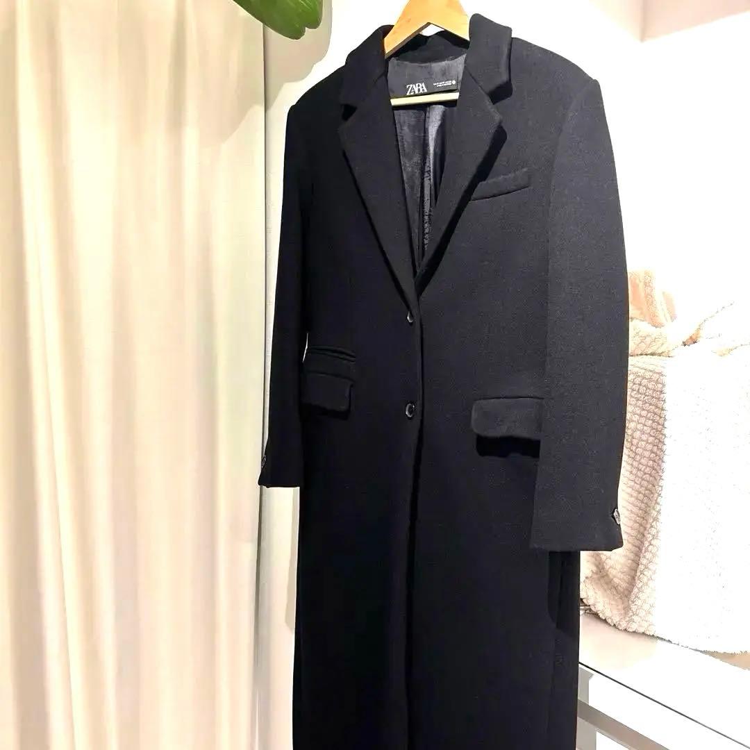 ZARA ウールチェスターロングコート美品