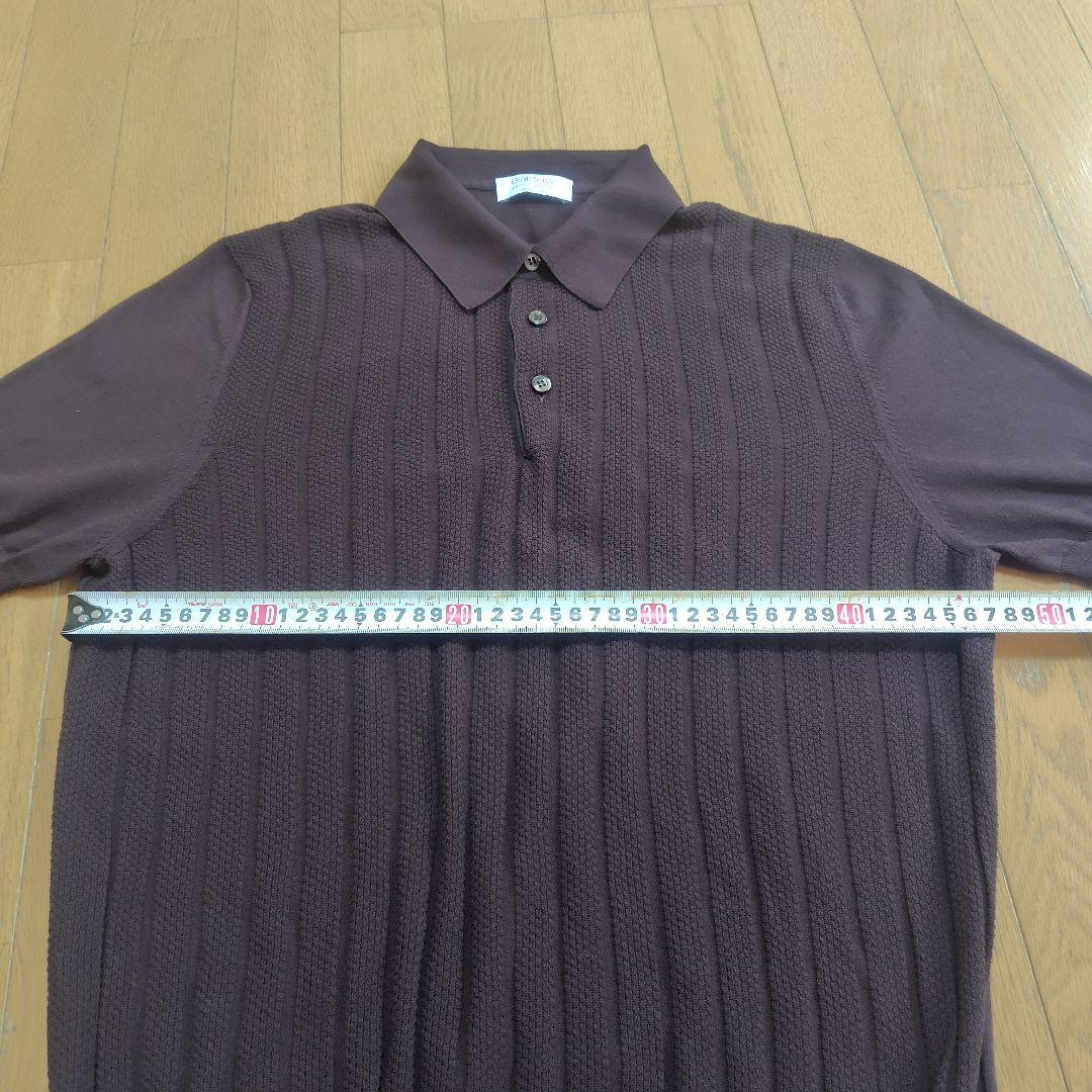 【美品】Gran Sasso ダークブラウン ポロシャツ