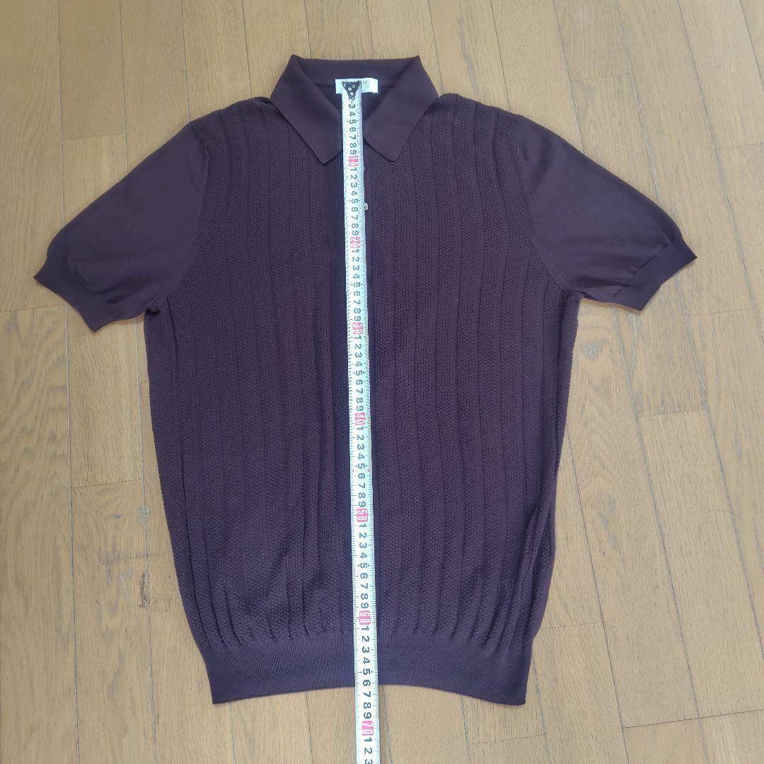 【美品】Gran Sasso ダークブラウン ポロシャツ