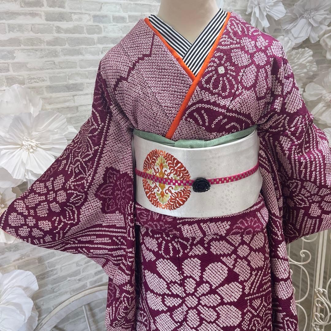 バターサンド大好き★絞り振袖★名古屋帯セット
