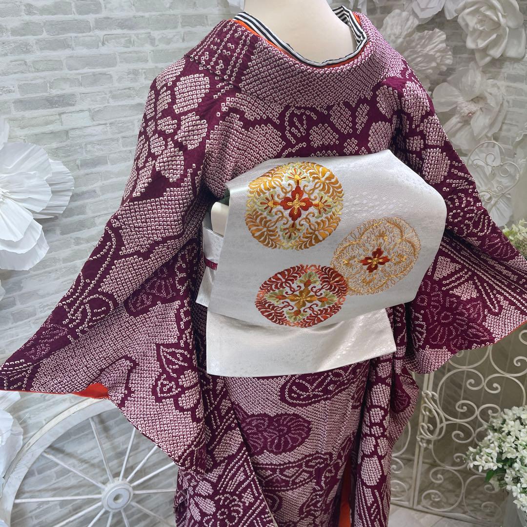 バターサンド大好き★絞り振袖★名古屋帯セット