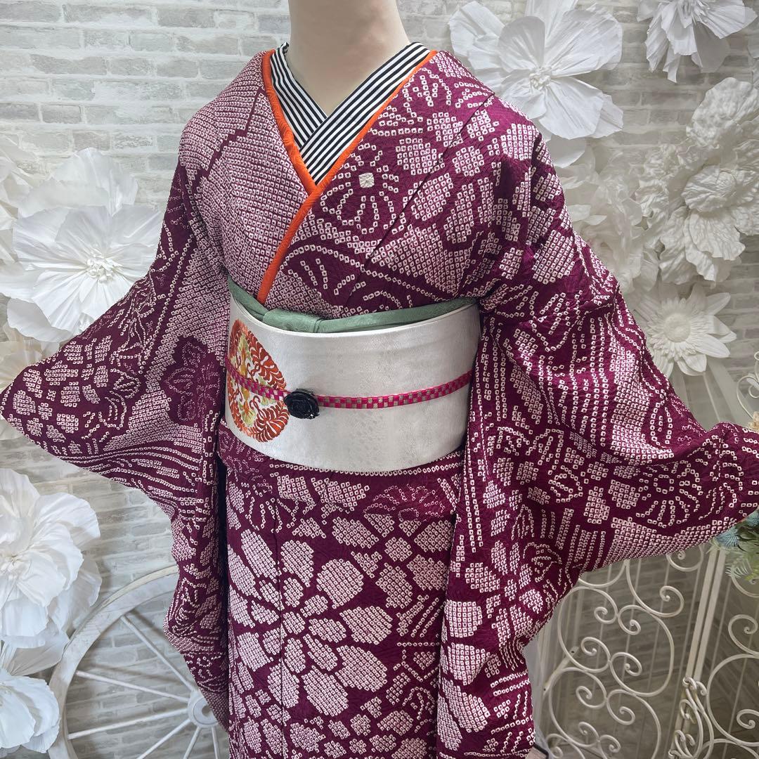 バターサンド大好き★絞り振袖★名古屋帯セット