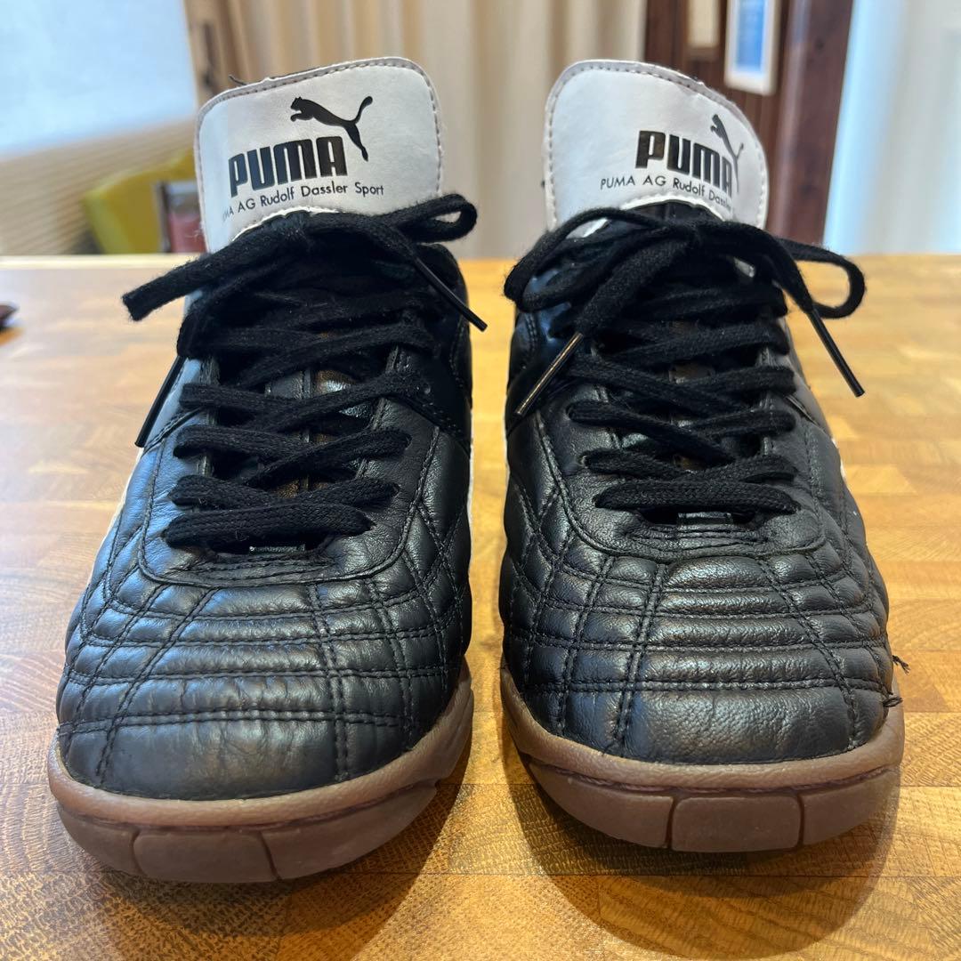 【王道】PUMA メキシコ IT ブラック 24.5cm 室内用 中古