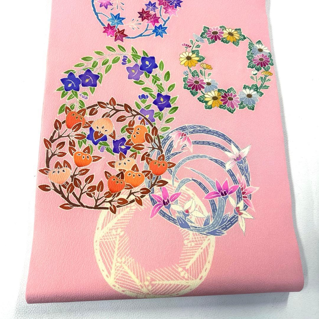 専用帯6049 970 二点セット●高級 正絹 紅型 名古屋帯