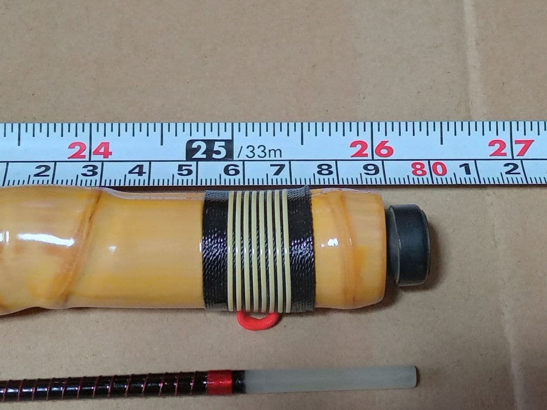 チヌ竿　筏竿　 手作り　布袋竹 ①