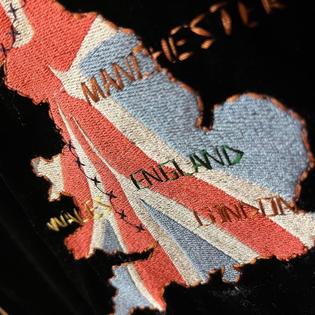 Lonsdale ビンテージ ベロア トラックジャケット 刺繍 モッズ MODS