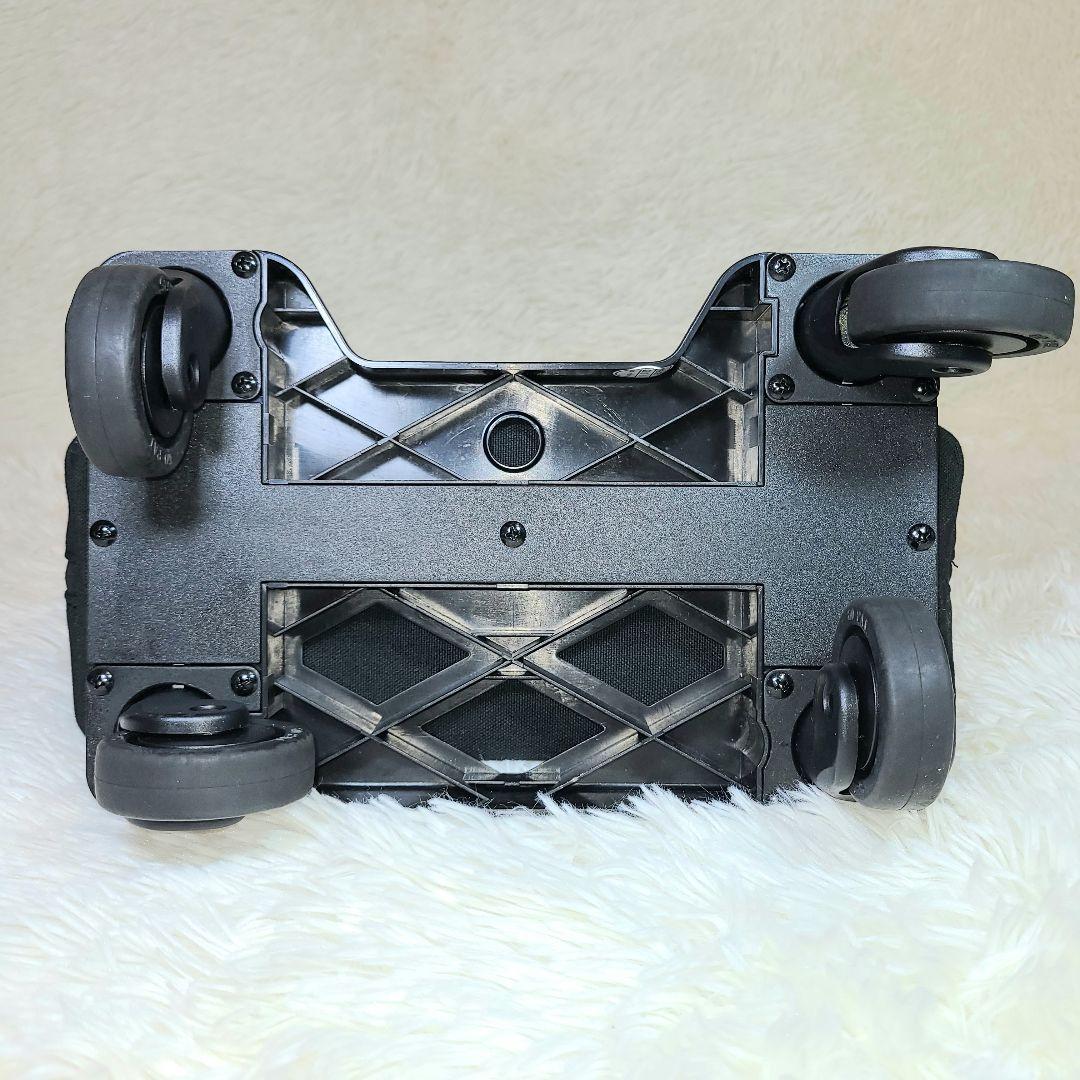 【SUWANY】スワニー　帆布キャリーバック　ストッパー機能　四輪　ブラック