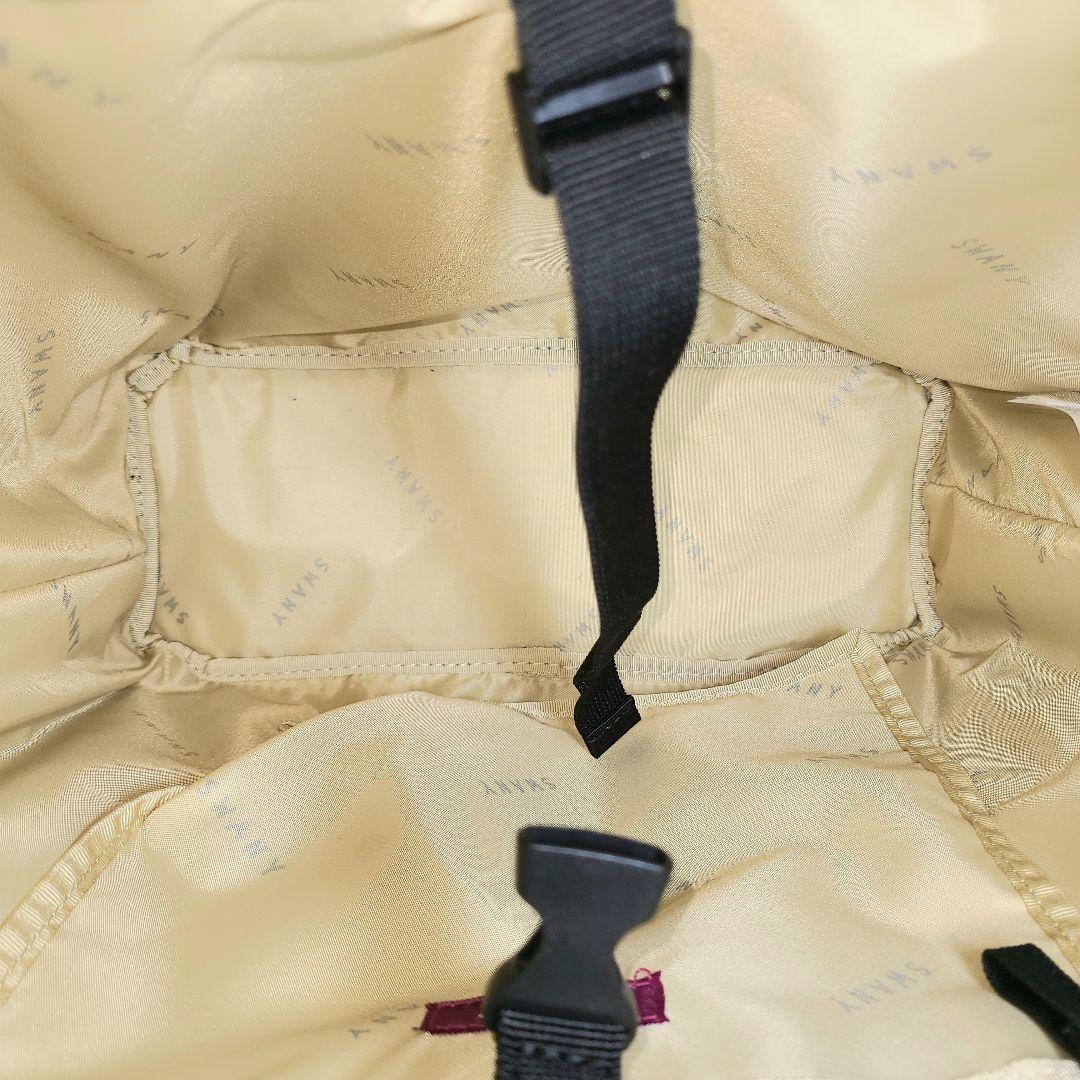 【SUWANY】スワニー　帆布キャリーバック　ストッパー機能　四輪　ブラック