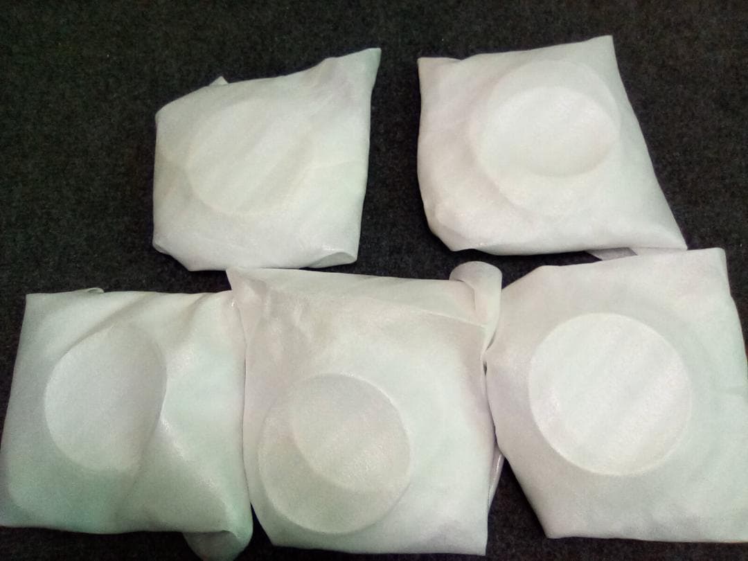 C**様 【未使用品】有田焼 源右衛門窯 染付向日葵絵 銘々皿　五枚セット