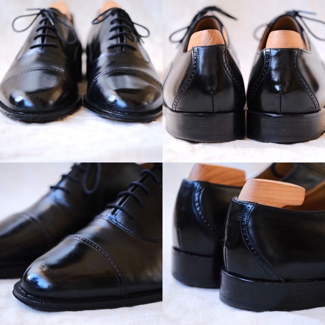 BALLYバリー ブラックストレートチップ 8 1/2 E スイス製