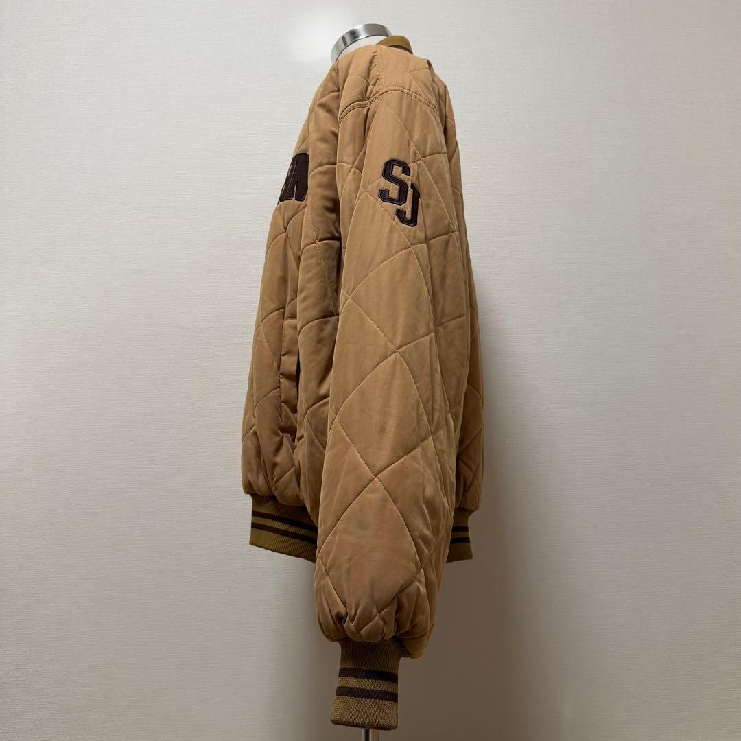 ショーンジョン　キルティングスタジャン　ワッペン　キャメル　キングサイズ　XXL