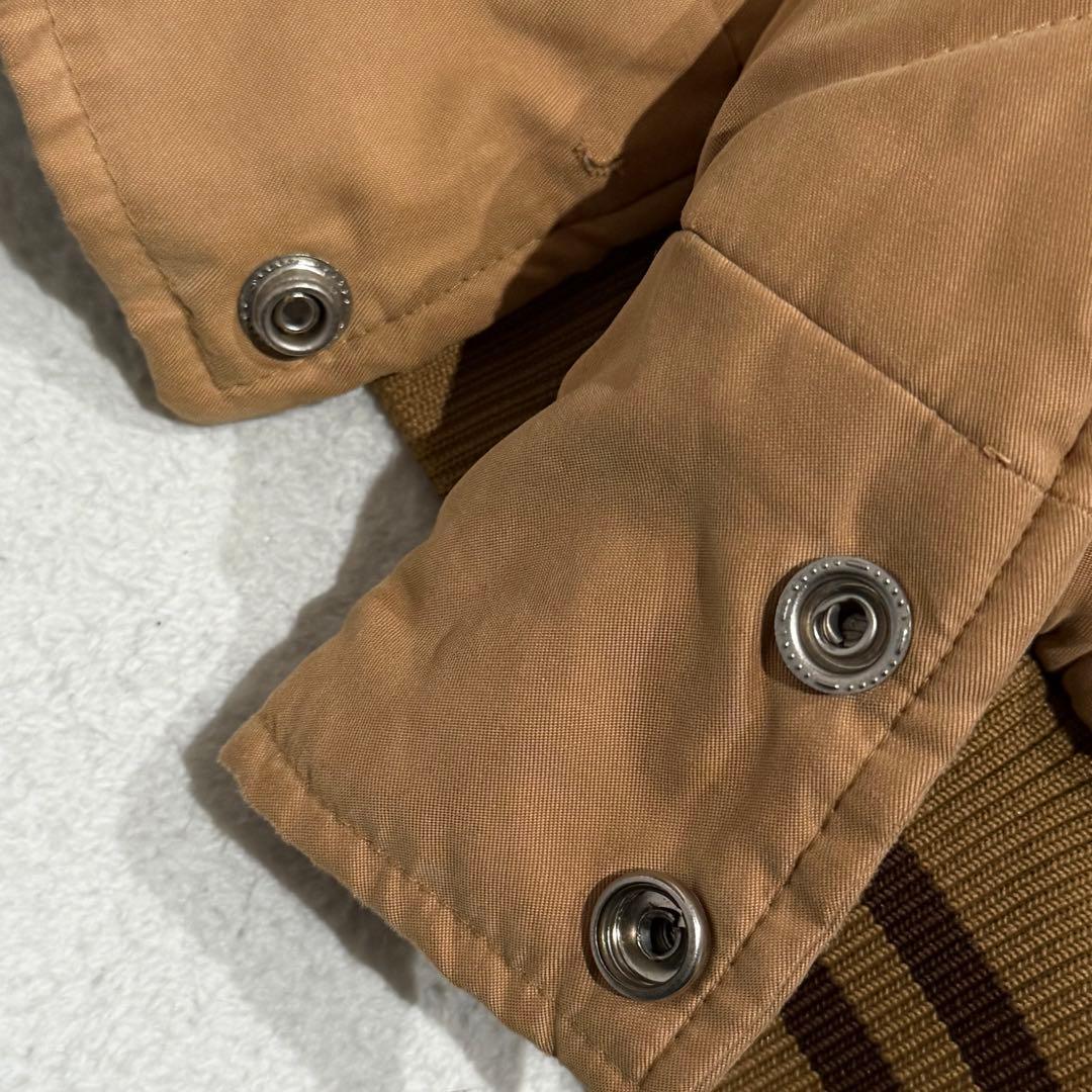 ショーンジョン　キルティングスタジャン　ワッペン　キャメル　キングサイズ　XXL