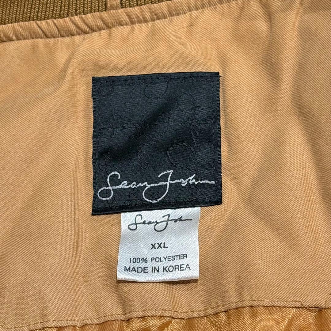 ショーンジョン　キルティングスタジャン　ワッペン　キャメル　キングサイズ　XXL