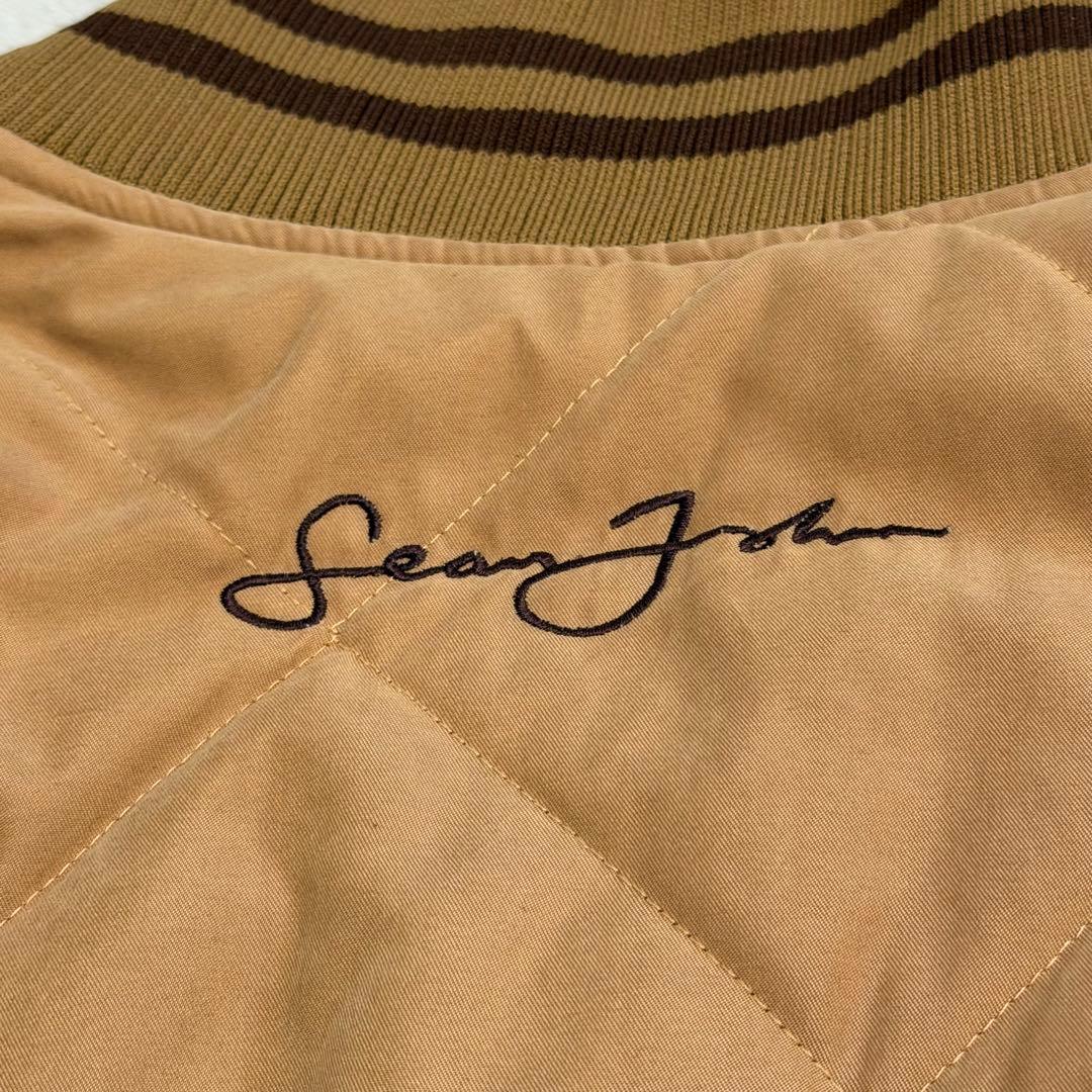 ショーンジョン　キルティングスタジャン　ワッペン　キャメル　キングサイズ　XXL