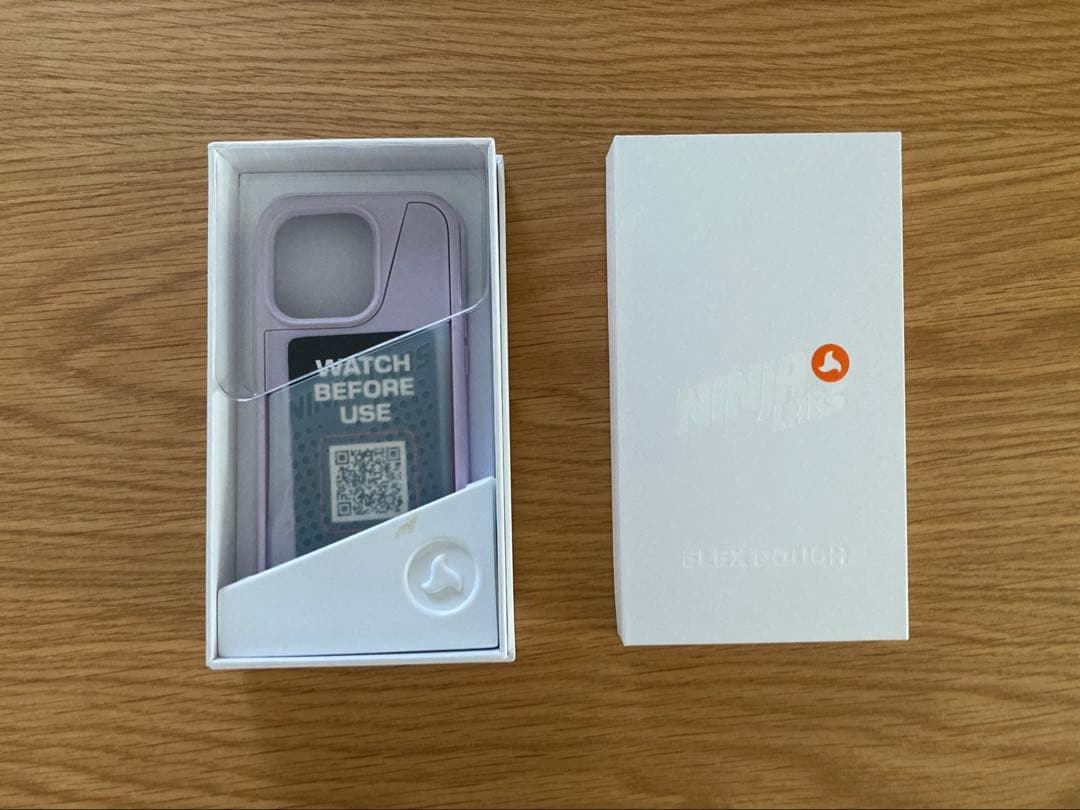 Ninja Labs iPhone 14proフレックスポーチ ラベンダークリア