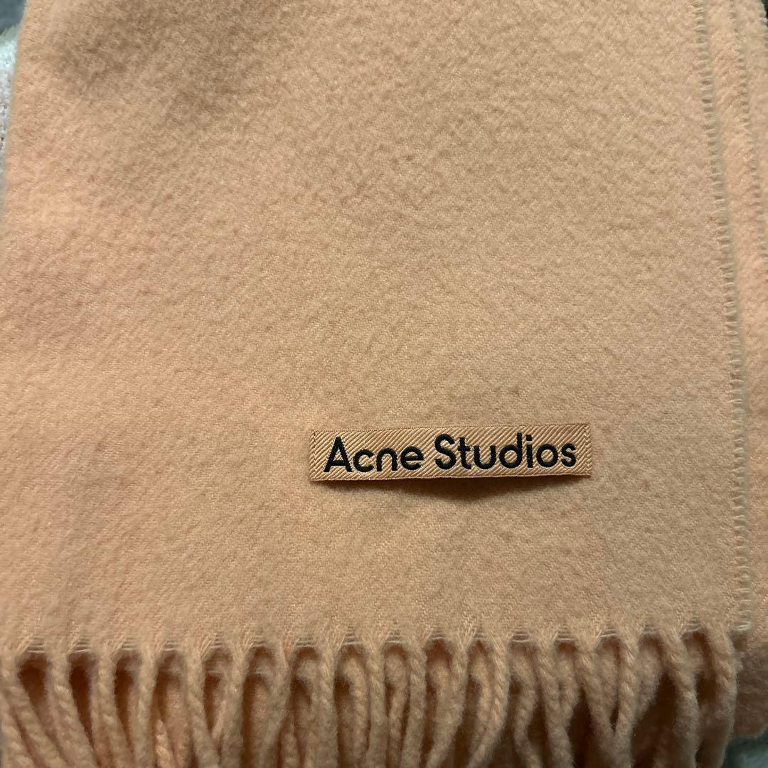 AcneStudios アクネスゥディオズ　ピンクタグ　マフラー