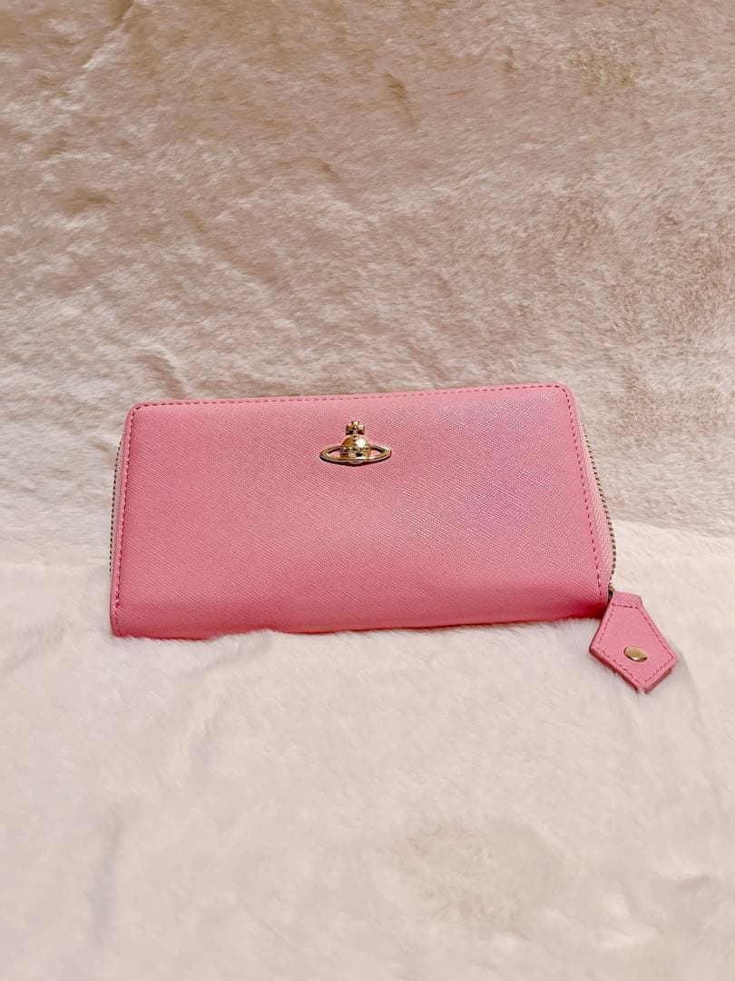 ゅ*様 【美品・最終値下げ】Vivienne Westwood 長財布 ピンク｜