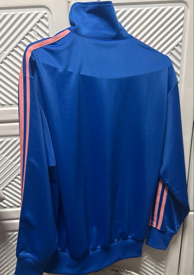 (♡YUZU♡)adidasストライプ ジャージ ブルー 青