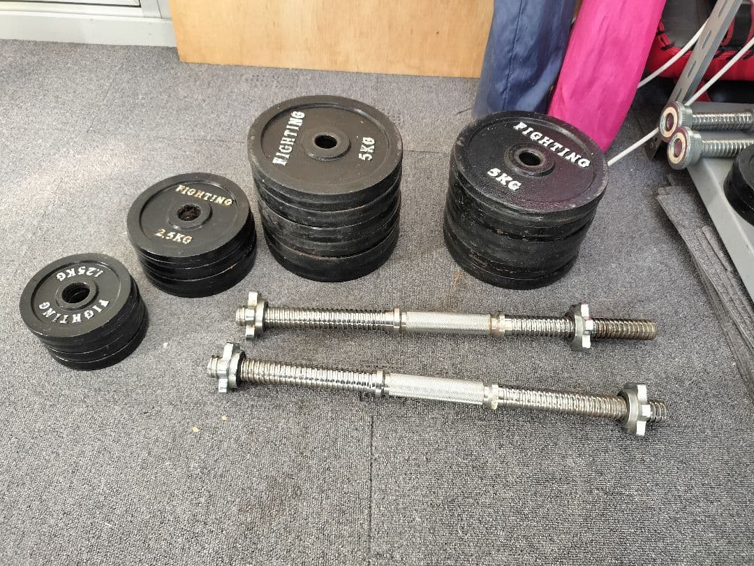 tuさん専用　ファイティングロード バーベルと重量プレートセット