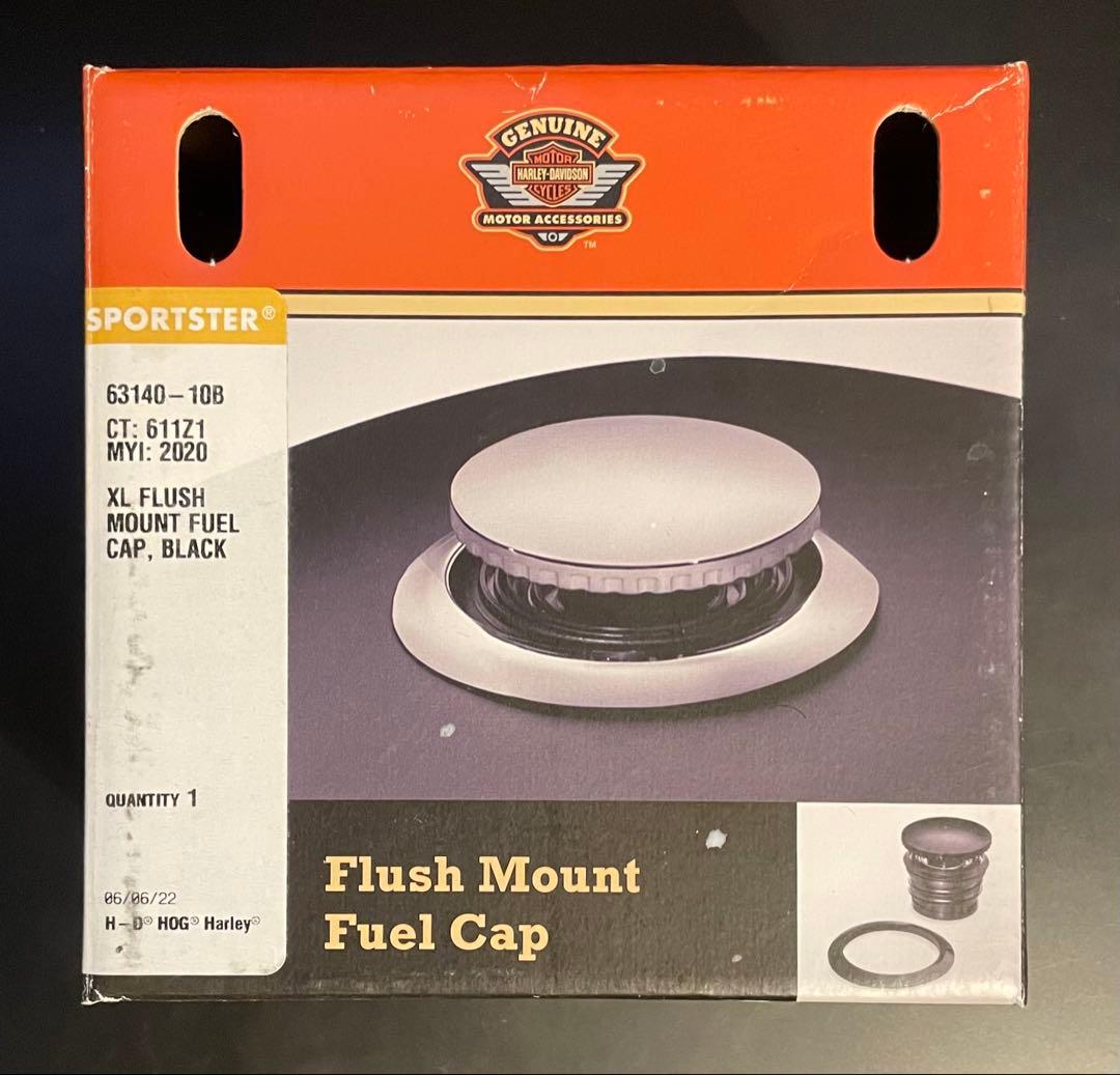 フラッシュマウントフューエルキャップ グロスブラック ハーレー純正