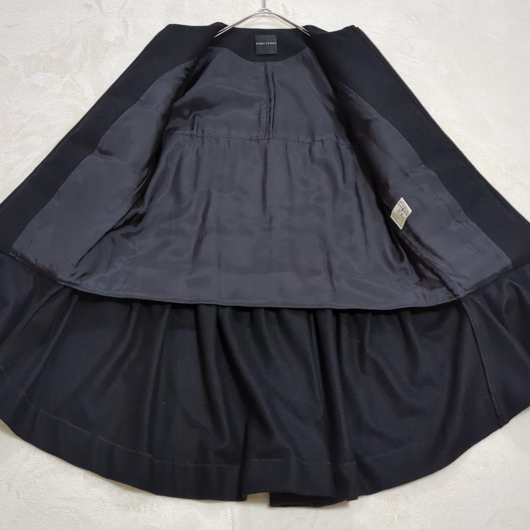極美品 YOKO CHAN バックティアードウォームコート フレア