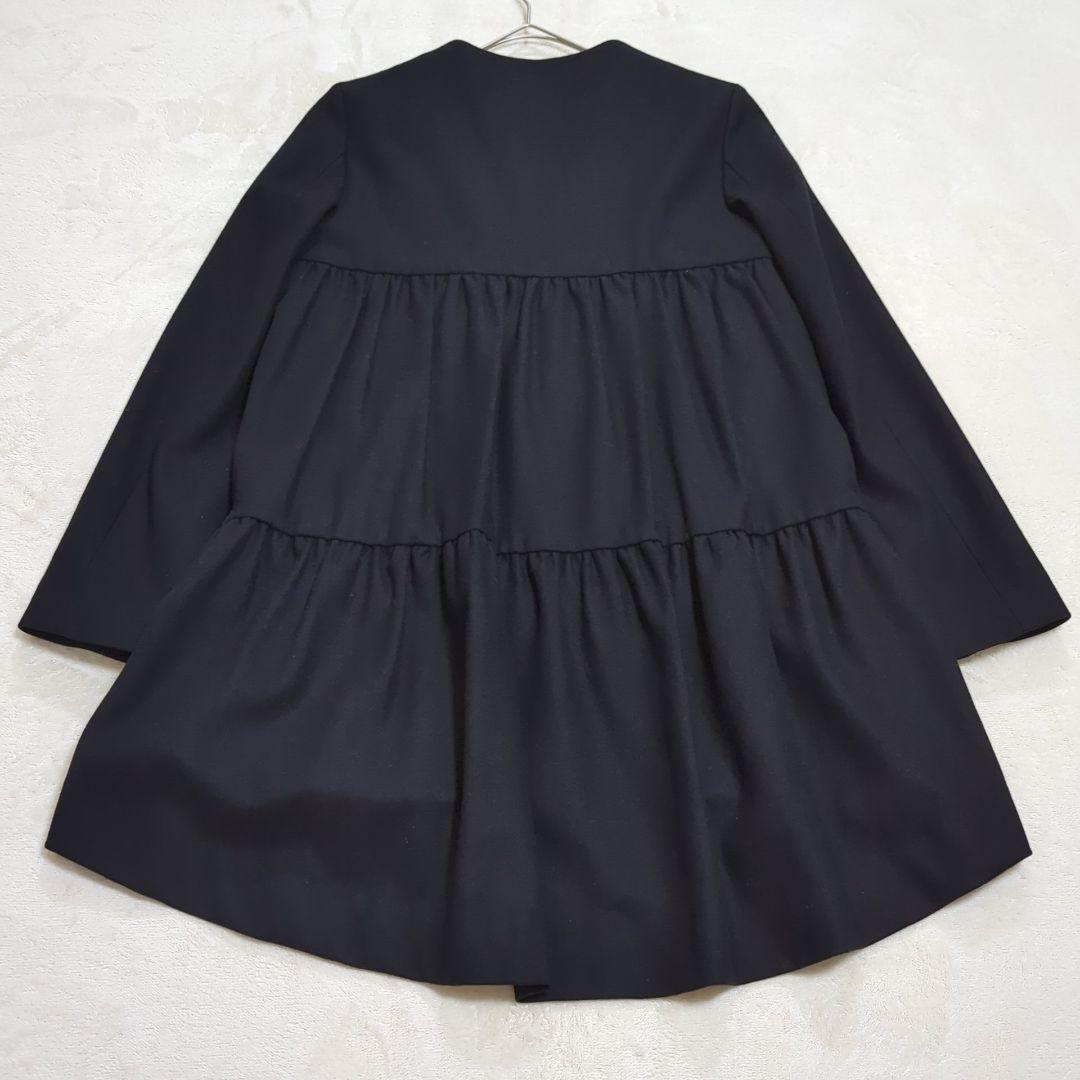 極美品 YOKO CHAN バックティアードウォームコート フレア